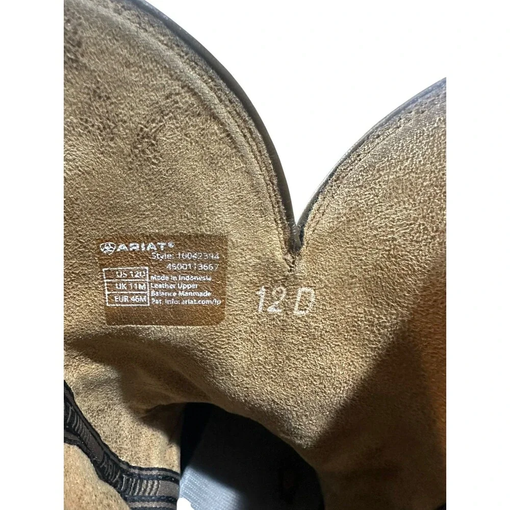 Ariat Men's Hybrid Ranchwork Western Boots Style 10042394 Size 12 D Distressed